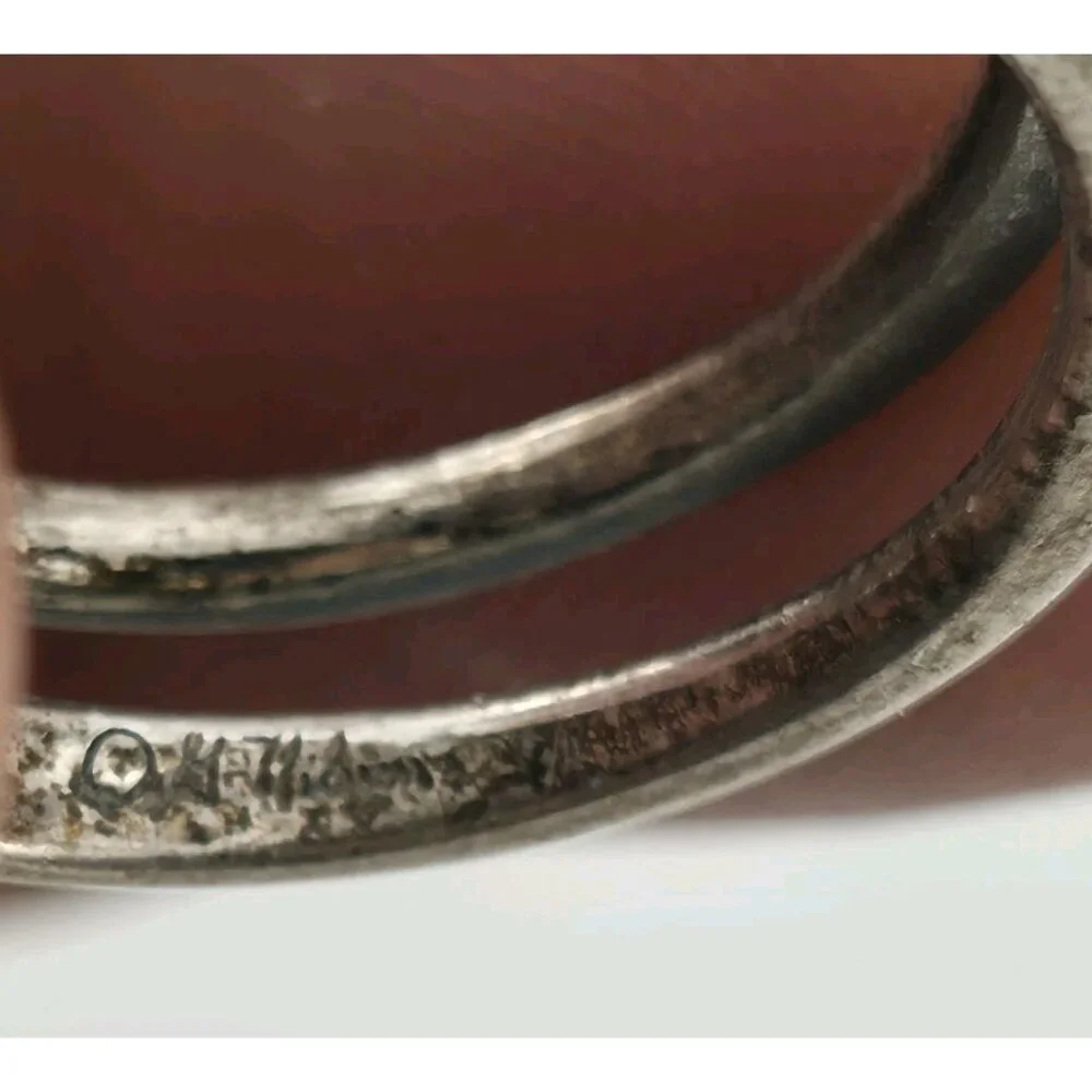 Ring Sterling Silver MCM MODERN contemporary Artisan Organic Minimalist Size 6.5 - Picture 11 of 11